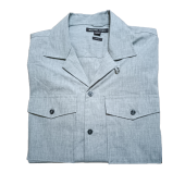 Michael Kors Men's Classic Fit Geo Pattern Button Down Shirt 