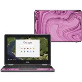 MightySkins Skin Compatible with Dell Chromebook 11" 3180 - Pink Thai Marble | Protective, Durable, and Unique Vinyl Decal wrap Cover | Easy to Apply, Remove, and Change Styles