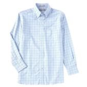 Cremieux Checked Vintage Black and White Long-Sleeve Woven Shirt