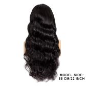 “22” long body wave hair – soft, silky, and full with natural flowing waves. Gives a luxurious, effortless look with beautiful volume.