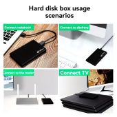 2TB Ultra Slim Portable External Hard Drive USB 3.0 – Black