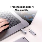 128GB USB 2.0 OTG Flash Drive – Silver (Type-C)